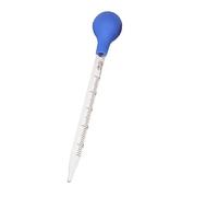 Glassware Labware 2pcs 4pcs Glass Graduated Pipette Dropper Vol. 0.5ml/1ml/2ml/3ml/5ml/10ml Transfer With Rubber Head(2ml 2pcs)