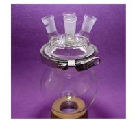 Glassware Labware 3000ML 4-Neck Reaction Flask 24/40 Flask With Easily Clamp 3L Reactor For Labs