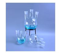 Glassware Labware 50/100/250/500/1000ml/2000ml 24/29 three-necked round-bottom flask,Flask round bottom with three necks Laboratory glass bottle(2000ml)