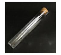 Glassware Labware 5Pcs Clear Glass Tube DIA 20/25/30mm Length 100/120/150/200mm Flat Bottom Tube With Cork(25x150mm)