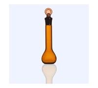 Glassware Labware Brown 1 5 10 20 25 50 100 200 250 500 1000ml Graduated Volumetric Flask Labrotary Glassware Experiment With Stopper(5ml)