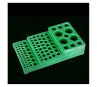 Glassware Labware Centrifuge Tube Rack Trapezoidal Holder For 0.2ml-50ml Tube 92 Holes Stand For Tube Plastic(Green)