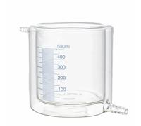 Glassware Labware Laboratory Jacketed Beaker Double Borosilicate Glass Beaker 50 100 150 250 300 400 500 1000ml Lab Glassware(1000ml)