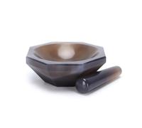 Glassware Labware Natural Agate Mortar and Pestle for Lab Grinding 110mm 120mm 150mm 160mm 200mm(100MM)