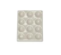 Glassware Labware White 12 Holes Laboratory Porcelain Spotting Tile Reaction Plate
