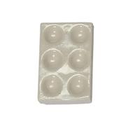 Glassware Labware White 6 Holes Laboratory Porcelain Spotting Tile Reaction Plate