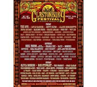 Glastonbury-2025 A4 Print Poster Wall Art Home Decor Album Gift Present Photo Living Room Dining Room Bedroom Unframed Concert Tour Gig Live Show Music Arena
