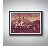 Glastonbury Festival John Peel Stage Travel Poster A3 11.7x16.5in / Print Only