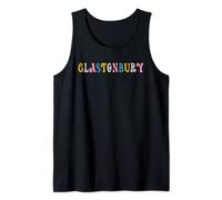 Glastonbury, Somerset - Retro vintage hippy look and colours Tank Top