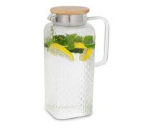Glaswerk Livenza water jug 1.9 litres borosilicate glass stainless steel strainer lid