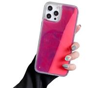Glavecase-The Luminous for iPhone Case, 2025 New Liquid Fluorescent Case, Fun Glow in The Darkness Moving Quicksand Cases, for Phone 16/15/14/13 Pro Max (14Pro Max,Purple)