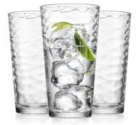 Glaver's Drinking Glasses Set of 10 Highball Glass Cups, Premium Glass Quality Coolers 17 Oz. Glassware. Ideal for Water, Juice, Cocktails, and Iced Tea. Dishwasher Safe.…