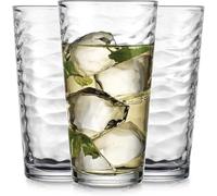Glaver's Drinking Glasses Set of 10 Highball Glass Cups, 17 Oz Cooler Glassware. Home and Bar Everyday Basic Drinkware Elegant Kitchen Glasses for Water, Juice, Cocktails, Iced Tea.
