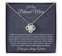 GLAVICY Gift For Mom Necklace, Gift for Mom from Son or Daughter, Pendant Jewelry Gifts for Birthday & Mother's Day with Message Card and Box Meaning, Necklace For Women Gift