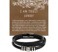 GLAVICY I Am Truly Sorry Bracelet For Him, Apology Gifts For Men, I'm Sorry Bracelet Gift For Him, I'm Sorry For Hurting You Bracelet For Him, Forgive Me Bracelet, I'm Sorry Gifts For Him, Sorry Him