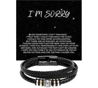 GLAVICY I Am Truly Sorry Bracelet For Him, Apology Gifts For Men, I'm Sorry Bracelet Gift For Him, I'm Sorry For Hurting You Bracelet For Him, Forgive Me Bracelet, I'm Sorry Gifts For Him, Sorry Him