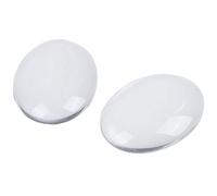 Glayent 10PCS Oval Crystal Transparent Clear Glass Cabochon Dome Decor 30X40mm