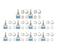 Glayent 10Pcs SPDT Mini Toggle Switch 3-Pin 2 Position ON/ON Miniature Toggle Switch 6A 125V AC Toggle Switch -102