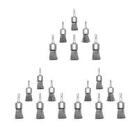Glayent 18 Pack Wire Brush Wheel for Drill 1-Inch Crimped End Wire Brushes 1/4Inch Hex for Paint- and Small Spaces