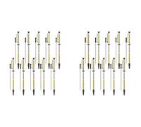 Glayent 20 Pcs Pen Kits for Wood Turning 7mm Slimline Pen Twist Kit with Refill Lathe Turning Supplies Black