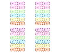 Glayent 240 Pcs 24mm Plastic Book Binding Discs, Discbound Expansion Discs, Heart Binder Rings Mushroom Hole for DIY