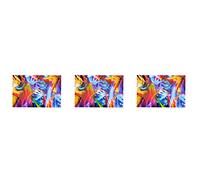 Glayent 3X Rainbow Flames Hydrographic Film Water Transfer Printing Film Hydro Dip Film 50cmX100cm