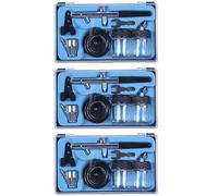 Glayent 3X Siphon Feed Dual Action 0.35mm Airbrush Kit Tool Air Brush with A Complete Trachea with Double Glasses