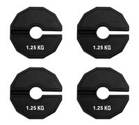 Glayent 4X Gym Micro-Plates Dumbbell Fractional Weight Plate Rubber Fractional Weight Plates Add-on Change Black 1.25kg