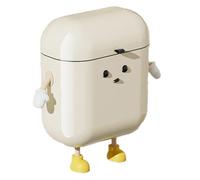 Glayent DIY Cream-Colored Wall-Mounted Kitchen Trash Can with Lid for Food Waste and Bathroom High Appearance Level 12L