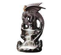 Glayent Incense Waterfall Ceramic Dragon Decorative Game Mixed Incense Waterfall Smoker