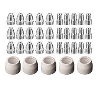 Glayent P80 Plasma Electrode Tips Nozzle 1.5 100 Amp Plasma Cutting Consumables Accessories 35 Pieces