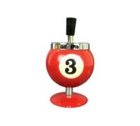 Glayent Pool Pool Ball Design Ashtray Portable Metal Ashtray for Pool House High Quality Billiard Ashtray Red 3