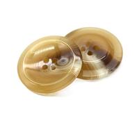 Glaze Resin Beige Horn Brown Buttons 30mm for Sewing Women Cardigan Suit Coat Sweater Handmade Decorative Accessories, Beige, 30 mm 10pcs