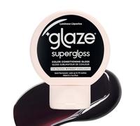 Glaze Supergloss Color Conditioning Gloss With Dispensing Pump - Hydrating Semi-Permanent Colour Hair Gloss & Shine Boost - For Dark Brown Hair to Black Hair - 190ml - Luminous Licorice