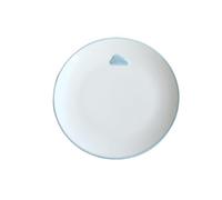 Glazed ceramic breakfast bowl | household high-temperature resistant cartoon round tableware-blue dessert plate