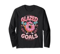 Glazed Goals Grit Funny Donut Fitness Long Sleeve T-Shirt