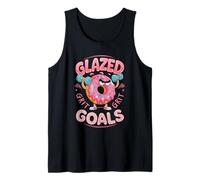 Glazed Goals Grit Funny Donut Fitness Tank Top