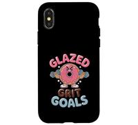 Glazed Grit Goals Motivational Doughnut Case for iPhone X/XS