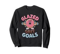 Glazed Grit Goals Motivational Doughnut Sweatshirt