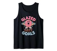 Glazed Grit Goals Motivational Doughnut Tank Top