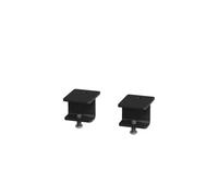 Glazed screen brackets for single Adapt and Fuze desks or runs of single desks (pair) - black