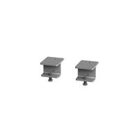 Glazed screen brackets for single Adapt and Fuze desks or runs of single desks (pair) - silver