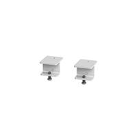 Glazed screen brackets for single Adapt and Fuze desks or runs of single desks (pair) - white