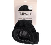 GlazeyTM Satin-Lined Beanie in Black