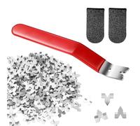 Glazier Point Driver Tool, 120 Push Points Picture Frame Glazing Point Driver for Windows, Workers for Framing Glass Picture Cross Stitch Photo Frames Installation & Securing Easy-Grip Handle