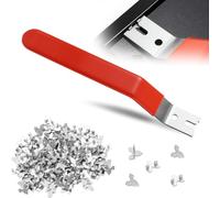 Glazier Point Driver with 160 Push Points, Picture Frame Glazier Setting Tool Glazing Pins Push Points for Frames Cross Stitch Glass Mounting and Securing