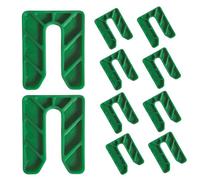 Glazing Supplies Direct | 5mm Green U Frame Polypropylene Plastic Horseshoe Shims for Easy Leveling- Glazing Packers, Construction, Door/Window Frames, Flat Spacers for Battens & Dry Lining (300Pcs)