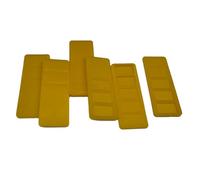Glazing Supplies Direct | Polypropylene Wedge Packers, 32mm W & H 2-4mm for Leveling - Plastic Shims and Packers, Yellow Colour Perfect for Windows, Doors, Flooring, and Construction(Pack of 60)
