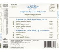 GLAZUNOV: SYMPHONIES NOS. 2 & 7 NEW CD