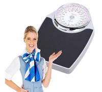 GLazzy Extra-High Capacity Mechanical Bathroom Scales, Large Analog Dial, Mechanical Scale Manual Zero Adjustment Design for Accurate Measurement